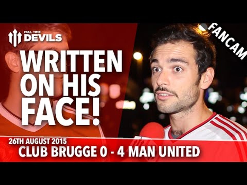 Written On His Face! | Club Brugge 0-4 Manchester United | UEFA Champions League