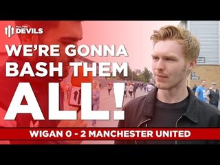 We're Gonna Bash Them All! | Wigan Athletic 0 - 2 Manchester United | FANCAMS