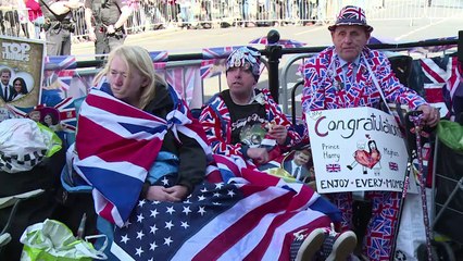 Royal ‘super fans’ camped out days before wedding