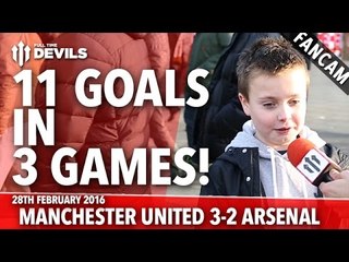 11 Goals In 3 Games! | Manchester United 3-2 Arsenal | FANCAM