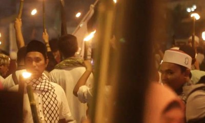 Pawai Obor Menyambut Bulan Ramadan