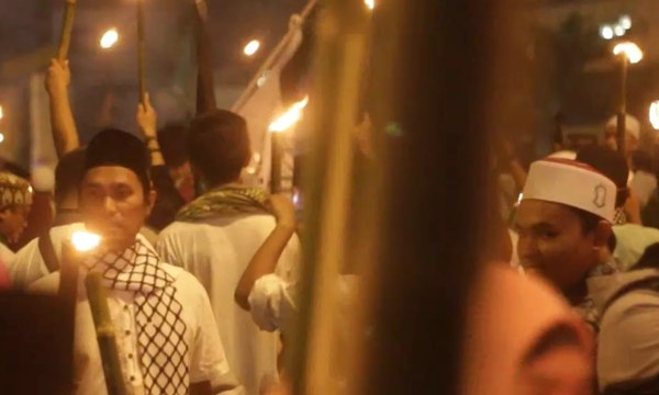 Pawai Obor Menyambut Bulan Ramadan