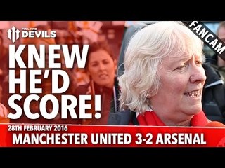 Knew Marcus Rashford Would Score! | Manchester United 3-2 Arsenal | FANCAM
