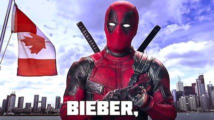 "J'adore le Canada et Justin Bieber" DEADPOOL 2 Bande Annonce