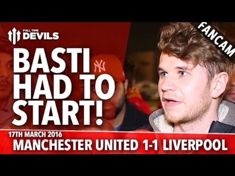 Bastian Schweinsteiger Had To Start! | Manchester United 1-1 Liverpool | FANCAM