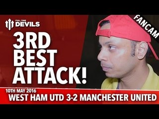 3rd Best Attack: Bus Smashed! | West Ham United 3-2 Manchester United  | FANCAM