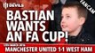 Bastian Schweinsteiger Wants An FA Cup! | Manchester United 1-1 West Ham | FANCAM