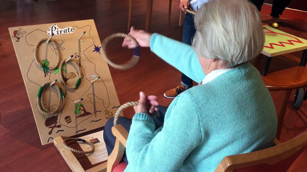 L'EHPAD Korian les Grands Crus de Dijon teste des jeux d'adresse pour soigner des patients