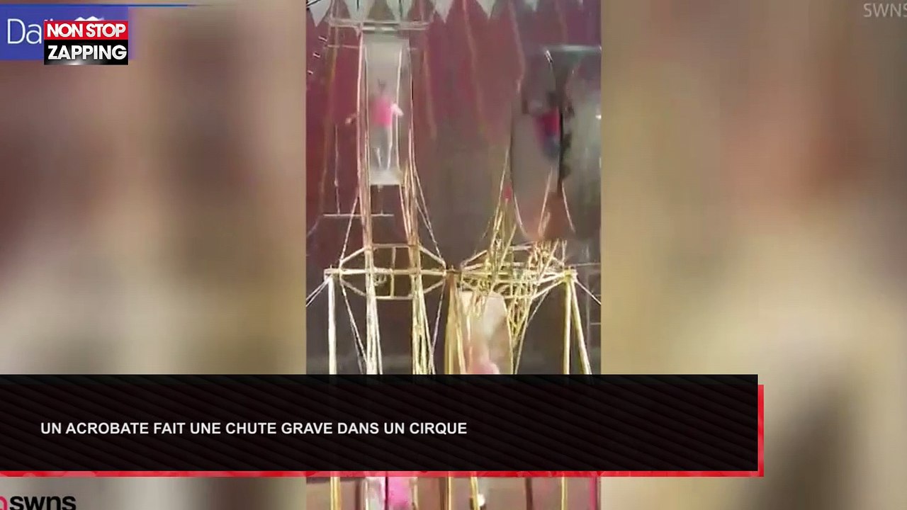 Un acrobate de cirque chute à plusieurs mètres de haut (Vidéo)