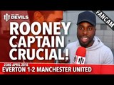 Wayne Rooney the Crucial Captain | Everton 1-2 Manchester United | FANCAM
