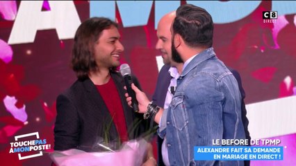 Alexandre Marcel (Stop Homophobie) fait sa demande en mariage en direct dans TPMP