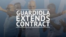 Breaking News Alert - Pep Guardiola extends Manchester City contract