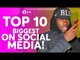 TOP 10 BIGGEST on SOCIAL MEDIA! Pogba, De Gea & Martial