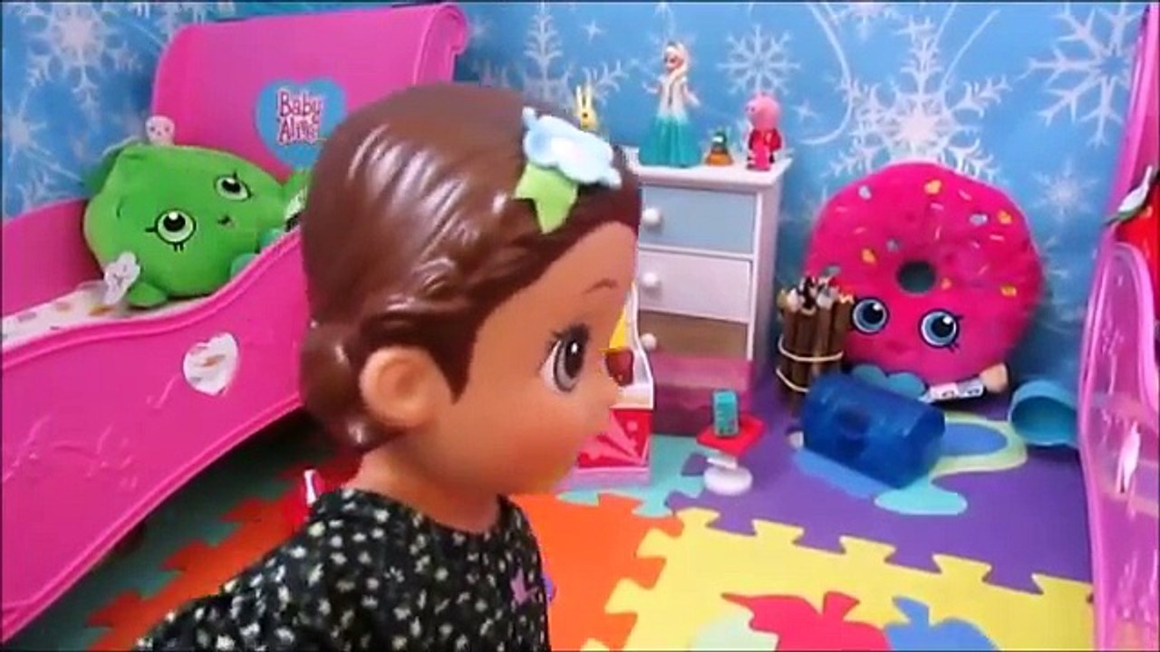 ROTINA DA NOITE DA BABY ALIVE AMANDINHA. Novelinha da Baby Alive.