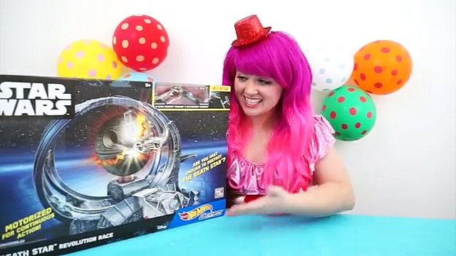 Star Wars Hot Wheels Death Star Revolution Race | TOY REVIEW | KiMMi THE CLOWN | STAR WARS WEEK
