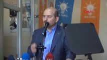 Hakkari Bakan Soylu, AK Parti İlçe Başkanlığı'nda Partililere Konuştu