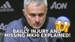 Jose Mourinho: BAILLY INJURY and MISSING MKHITARYAN EXPLAINED! Full Press Conference