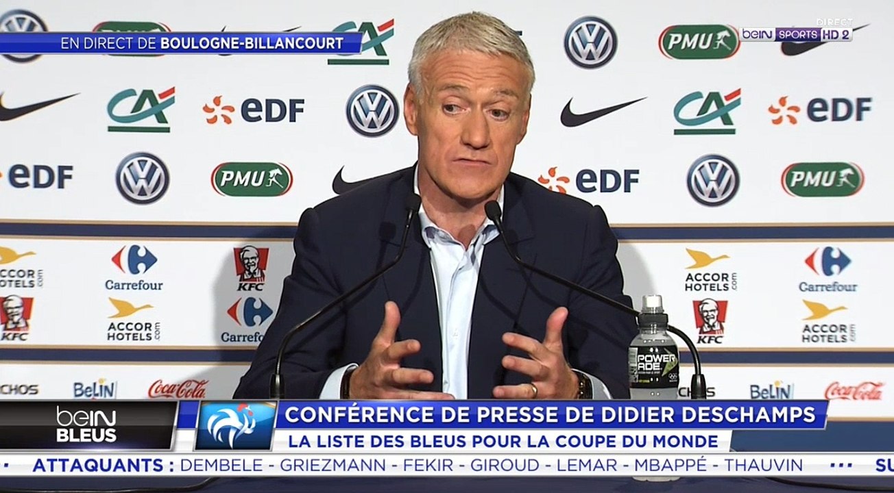 Conférence de Presse de Deschamps : Explication de la liste des 23