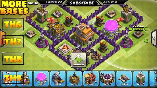 CLASH OF CLANS - TH7 Hybrid BASE 2017 | COC Town Hall 7 Defense With 3 Air Defense