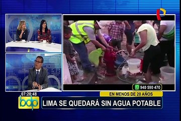 ¿Por qué Lima se quedaría sin agua en menos de 20 años?, experto explica motivos