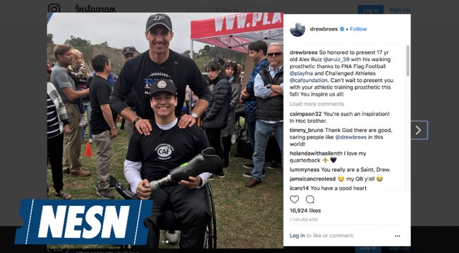 Drew Brees Gifts High School Quarterback Prosthetic Leg