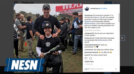Drew Brees Gifts High School Quarterback Prosthetic Leg