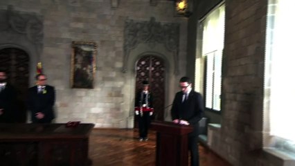 Barcelone: le nouveau président catalan prend ses fonctions