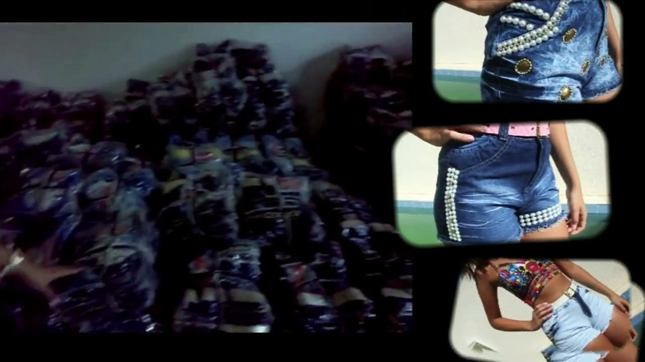 100 SHORTS JEANS eu envio o lote pela Transportadora aérea LATAM CARGO ou GOLLOG