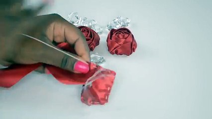 Download Video: DIY Fabric Flower Tutorial: How to create a satin fabric rose.