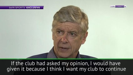 Descargar video: Wenger admits relief at not being asked opinion on next Arsenal manager