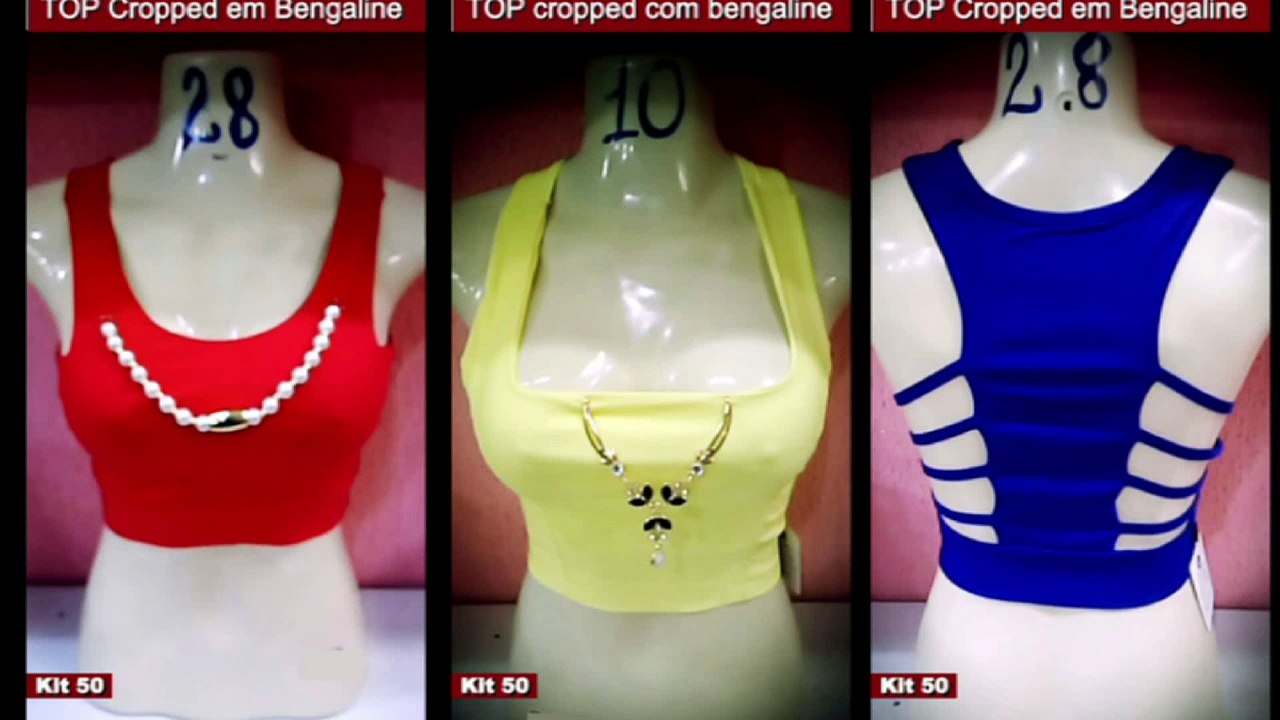 Top cropped confeccionado em bengaline Tamanho único veste do 36 ao 42