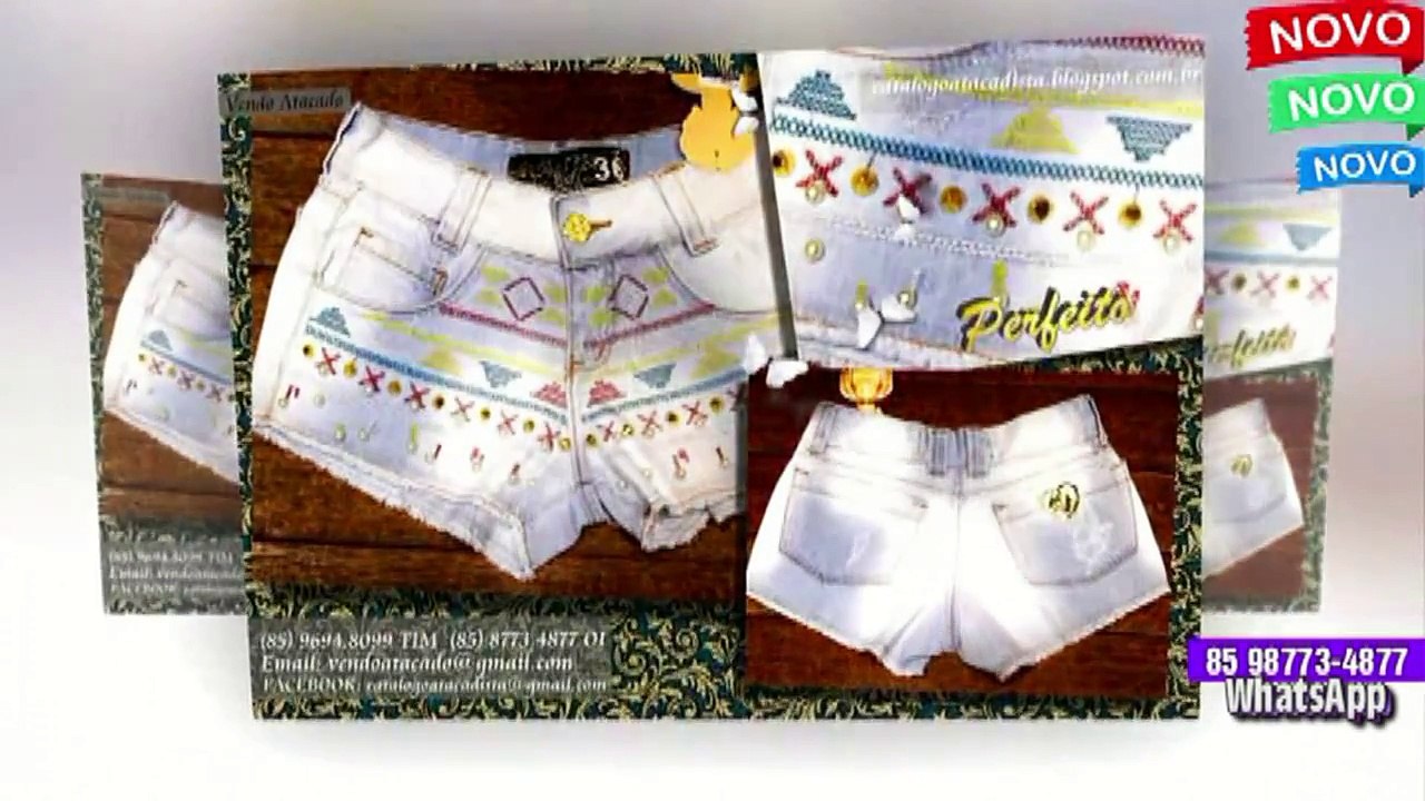 Compre agora 30 shorts jeans com lycra ou 100% customizados pelo Whatsapp 85 98773 4877