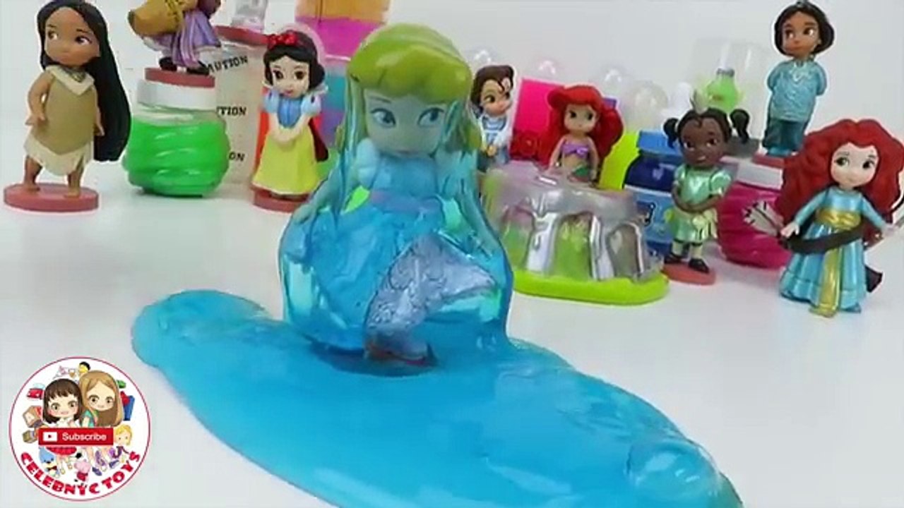 Glitter Putty Disney Animators play time Disney Princess Slime Ariel Cinderella gak toys for kids