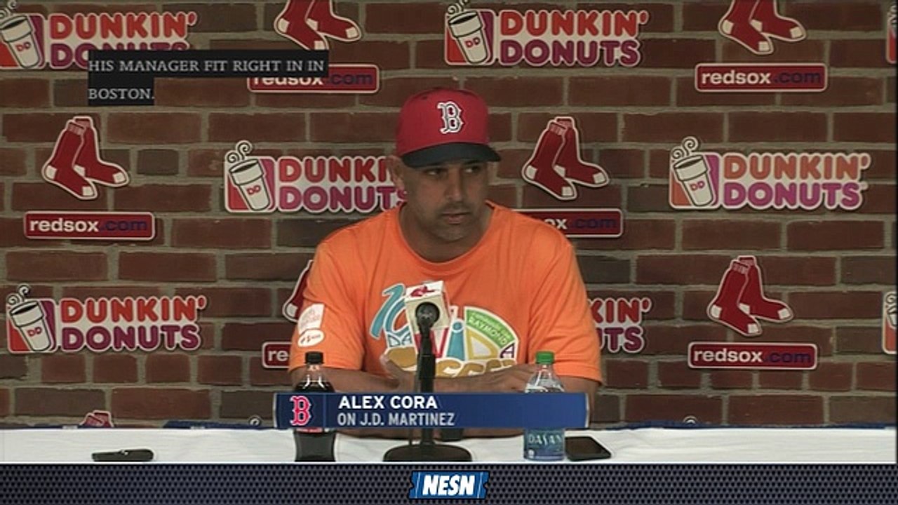Alex Cora Knew J.D. Martinez Would Fit In Perfectly In Boston