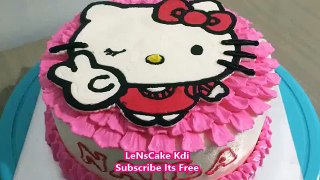 Hello Kitty Peace Cake Buttercream Transfer
