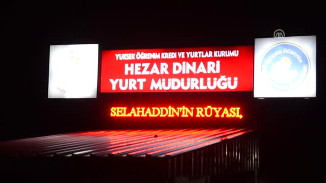 Kyk Yurtlarındaki Öğrenciler İsrail'i Protesto Etti