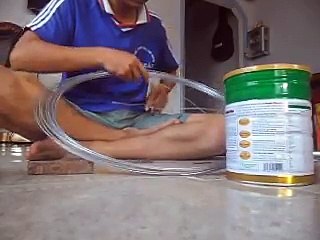 làm xe đẩy đi chơi trung thu bằng lon sữa