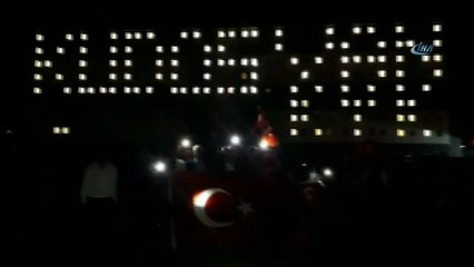 Van’da KYK öğrencilerinden Kudüs'e koreografili destek