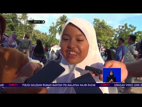 Suasana Haru Saat 1000 Siswa Basuh Kaki Orang Tua Mereka- NET12