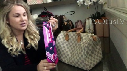 How to tie a bow on a Louis Vuitton Speedy 30 - "The Dahlia" look