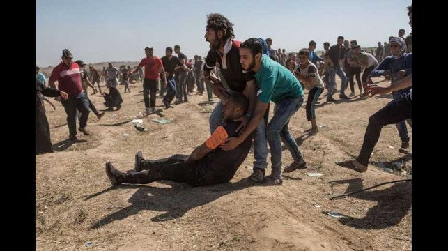Je voyais les gens tomber : une photographe raconte le bain de sang à Gaza