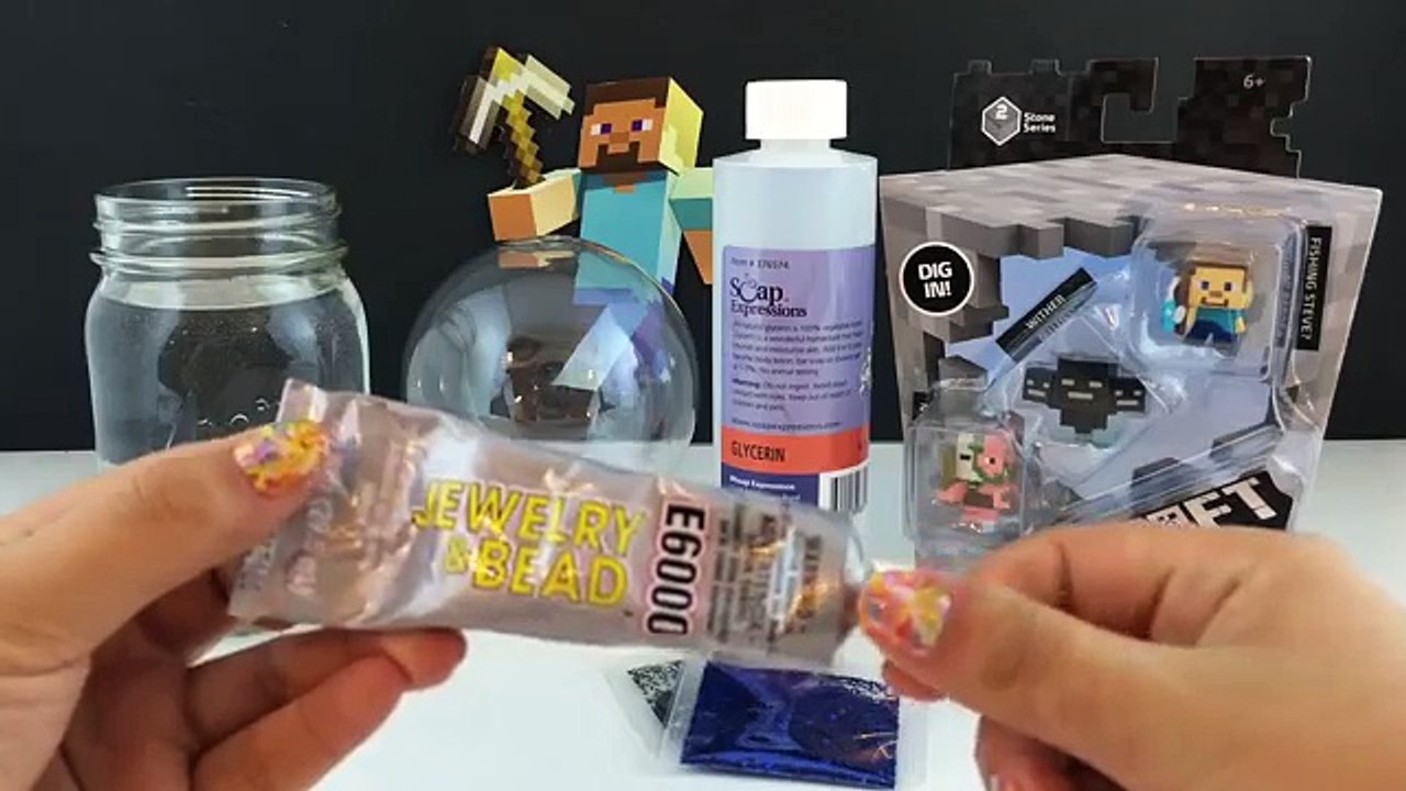 DIY Minecraft Glitter Snow Globes Glitzi Globe Great Birthday Present Idea!