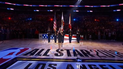 Fergie Performs The U.S. National Anthem / 2018 NBA All-Star Game