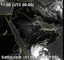المركز الاقليمي الهندي يرصد عاصفة مدارية في خليج عدن ويطلق عليها مسمى ( ساجر )