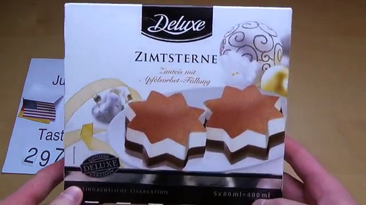 Ice Cream Stars with Cinnamon and Apple Sorbet