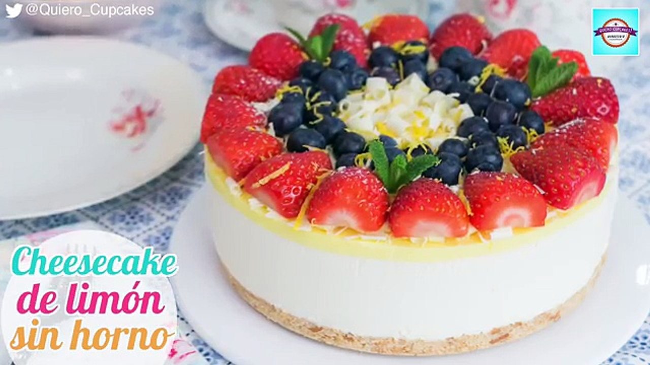 Cheesecake o Pay de Limón | Postre sin horno | Quiero Cupcakes!