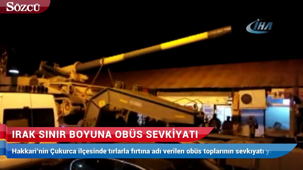 Irak sınır boyuna obüs sevkiyatı