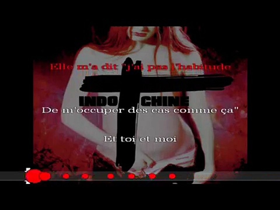 Indochine J'ai demandé à la Lune KARAOKE / INSTRUMENTAL Vidéo