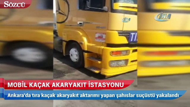 Mobil kaçak akaryakıt istasyonu
