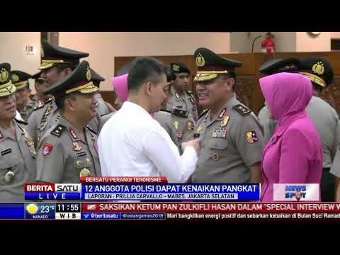 Taklukan Teroris, 12 Anggota Polisi Dapat Kenaikan Pangkat